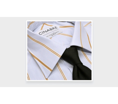 Chemise en Popeline Bleu Havane N°1 - Cinabre Paris