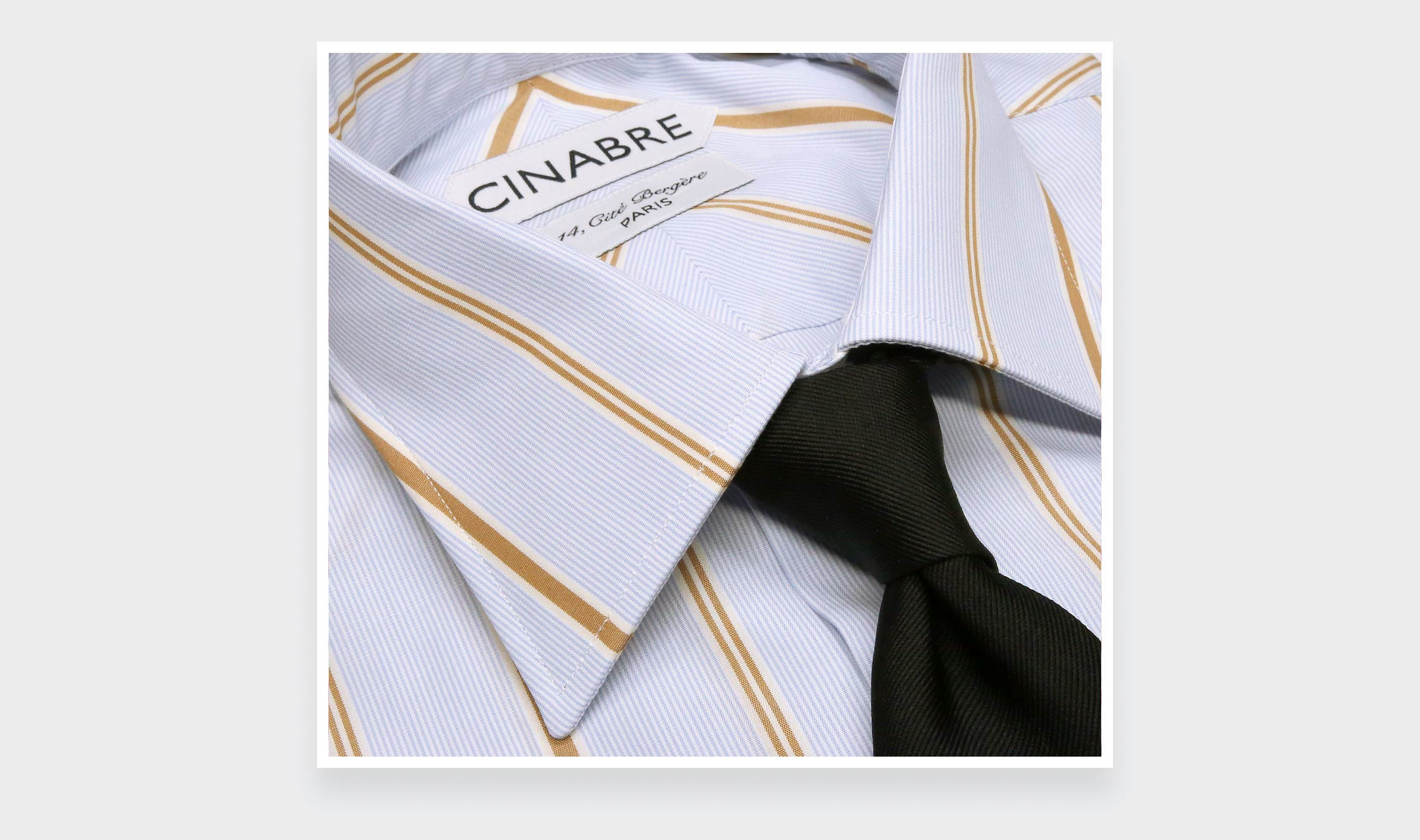Havana Blue Poplin Shirt N°1 - Cinabre Paris
