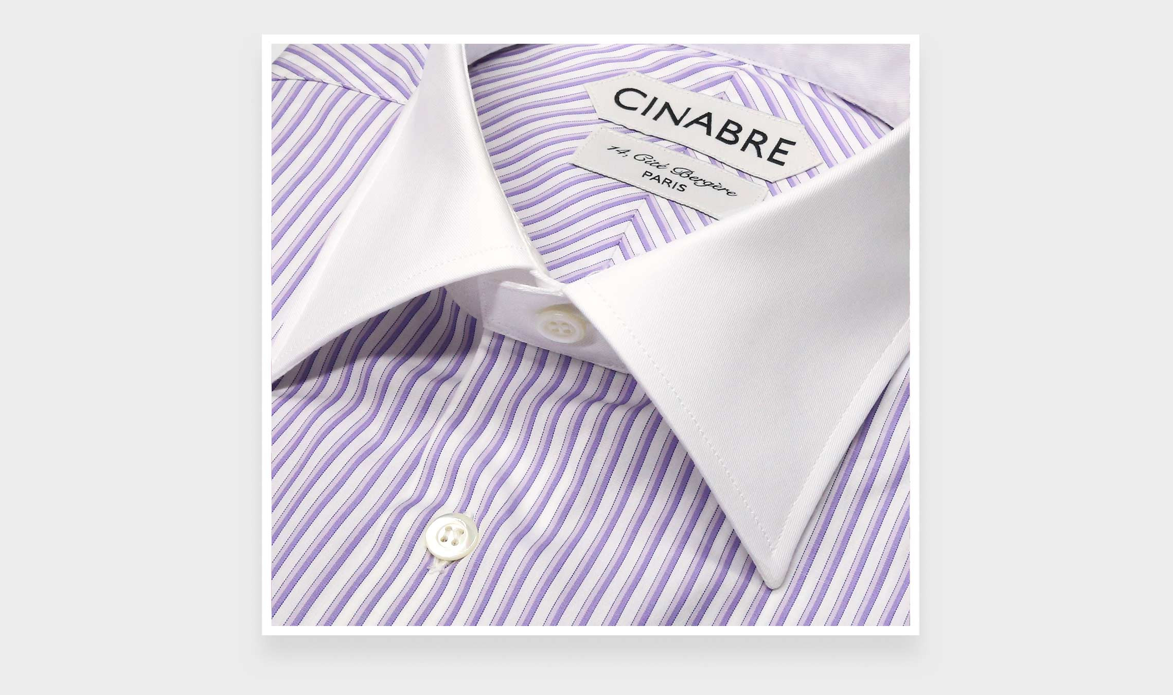 Chemise Col Contrasté Violette N°1 - Cinabre Paris
