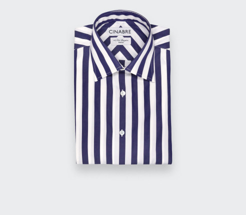 Chemise en Popeline Bleu Blanc N°3 - Cinabre Paris