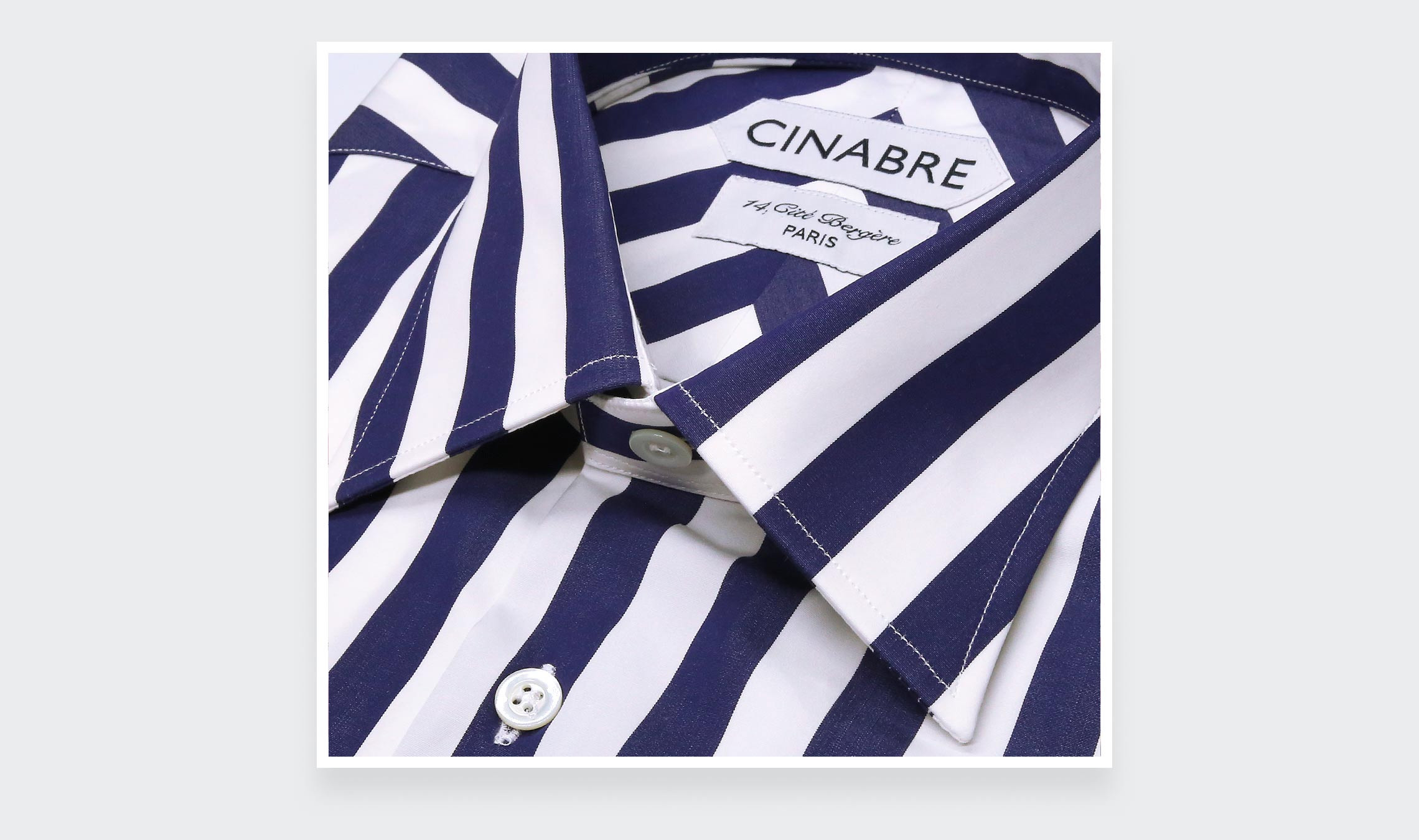 Chemise en Popeline Bleu Blanc N°3 - Cinabre Paris
