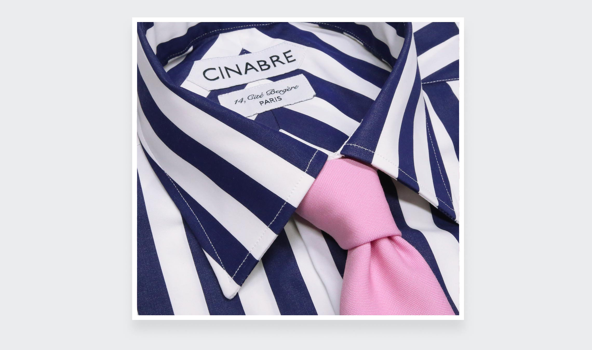 Blue White Poplin Shirt N°3 - Cinabre Paris