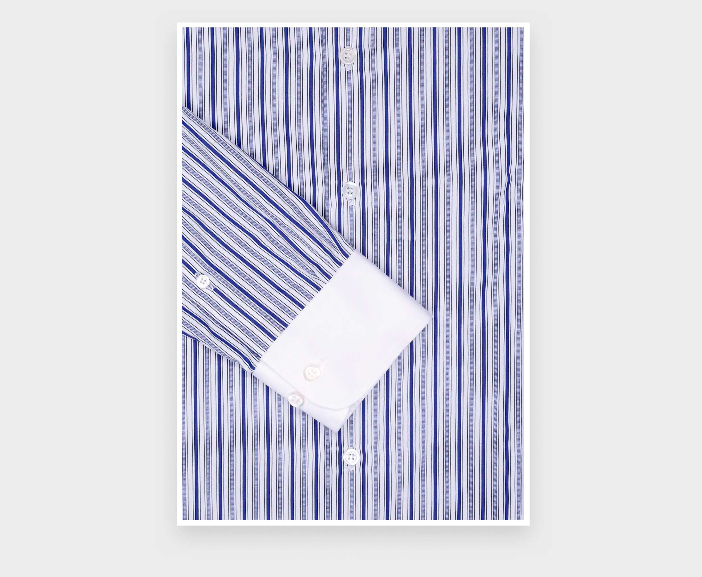 Chemise Col Contrasté Bleue N°3 - Cinabre Paris