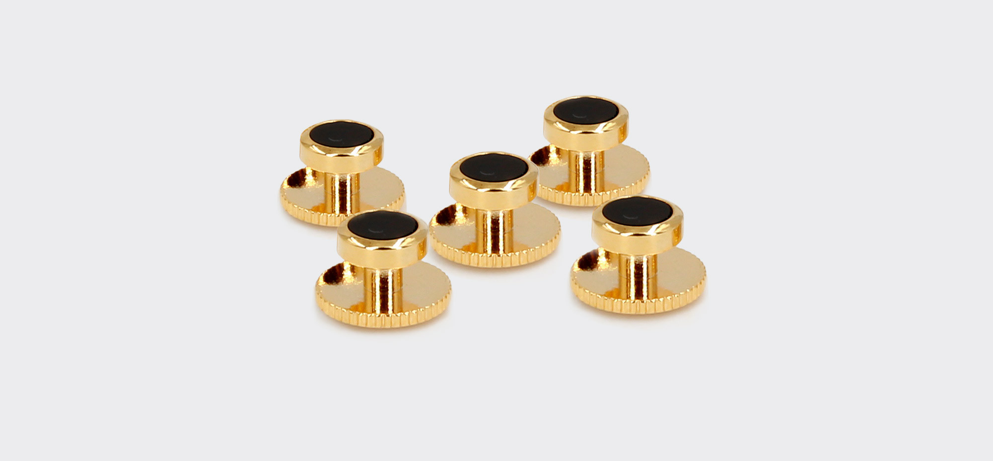 Studs Onyx et Or