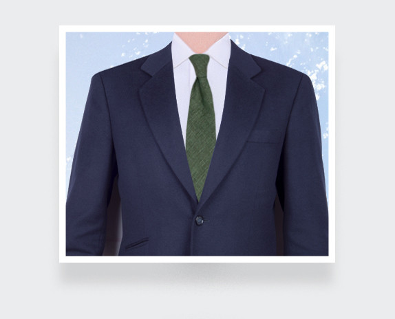 Green Forest Linen Tie - Cinabre Paris