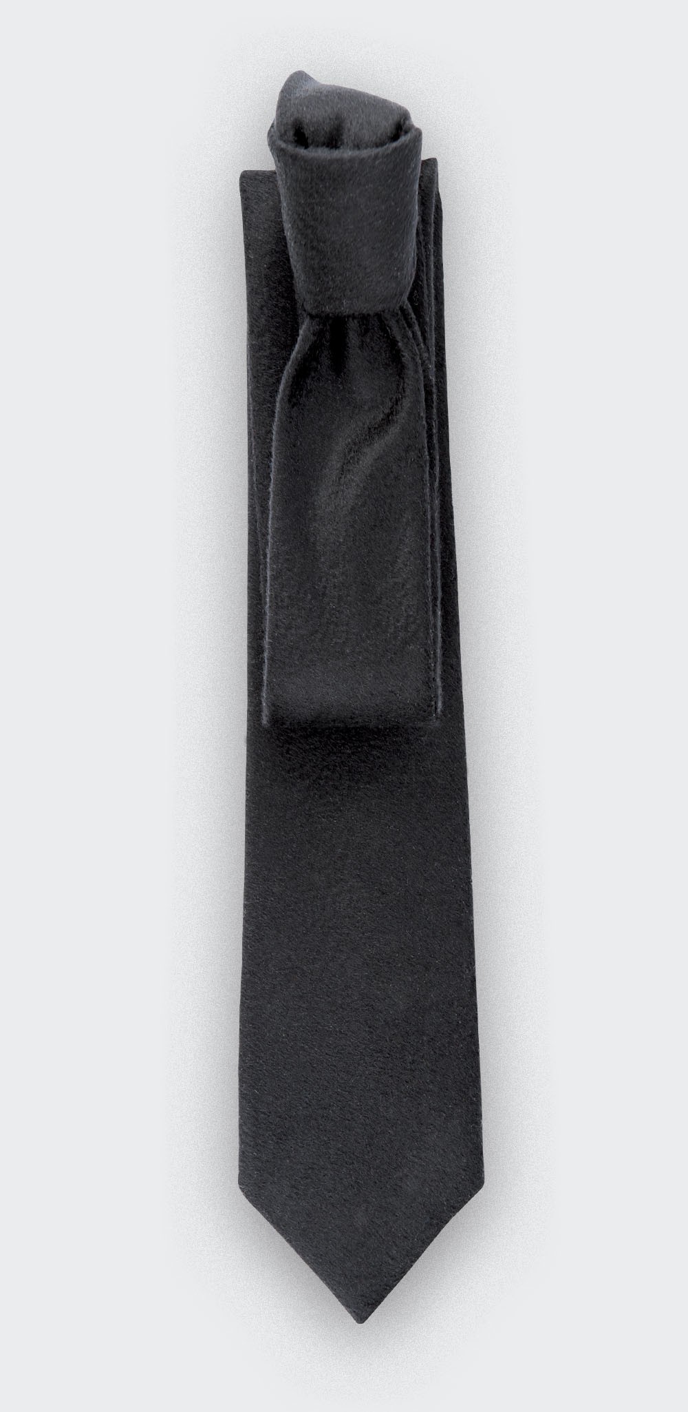 CINABRE Paris - Tie - Peau Noir - Made in France