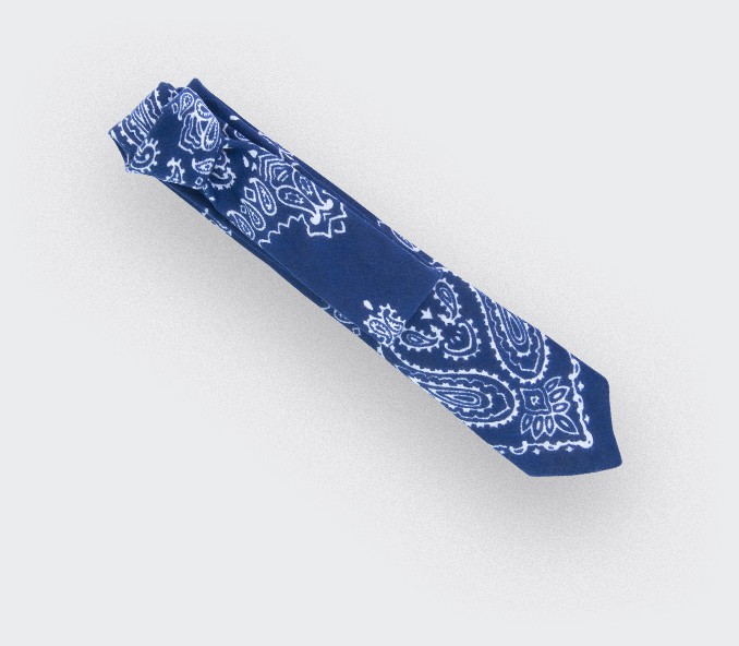 Blue Bandana Tie