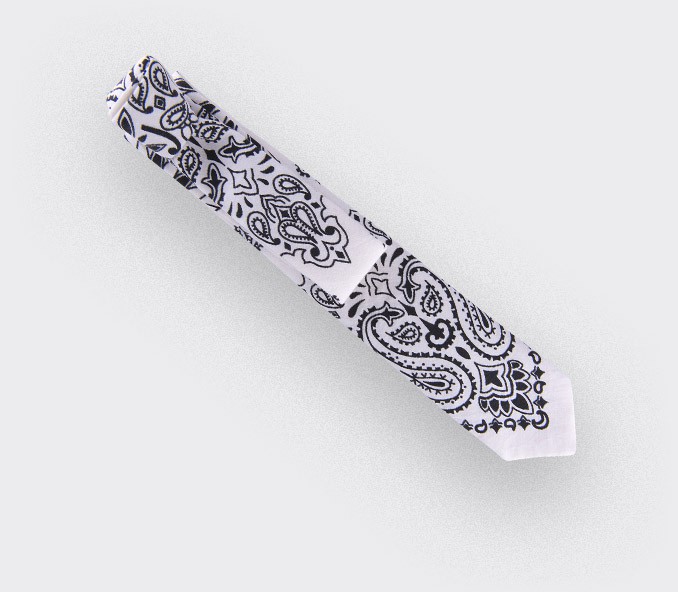 Cravate Bandana Blanc