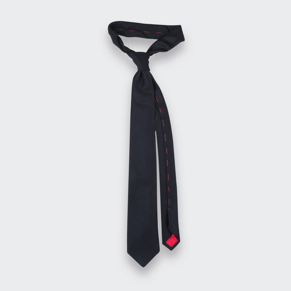 CINABRE Paris - Tie - Peau Noir - Made in France