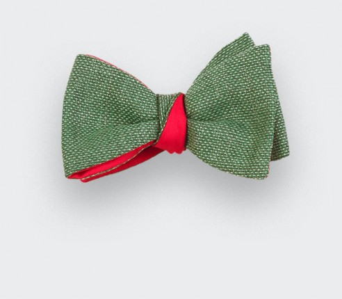 green maille bow tie - wool - cinabre paris 