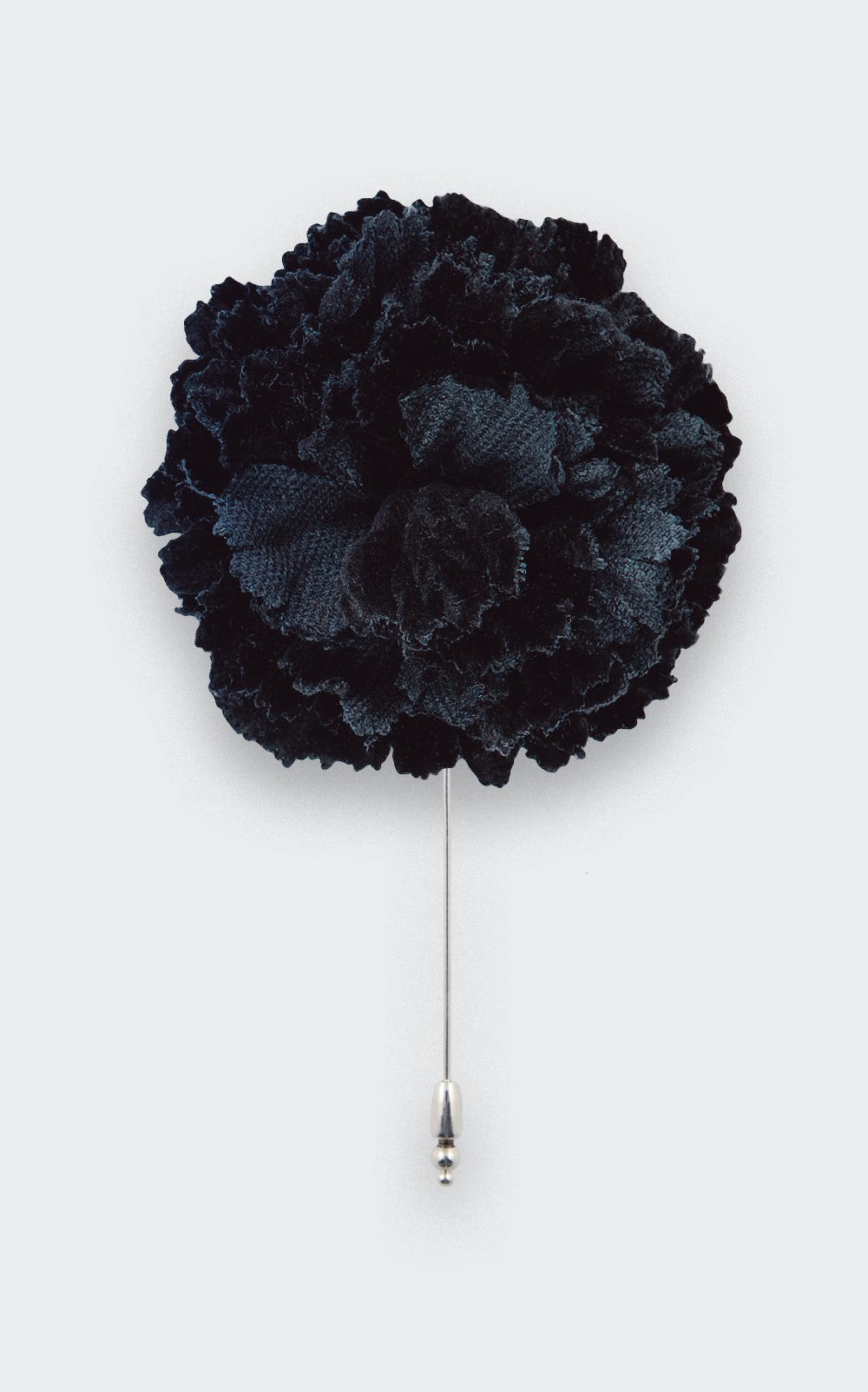 Boutonnière costume velours noir - oeillet coton - Cinabre Paris