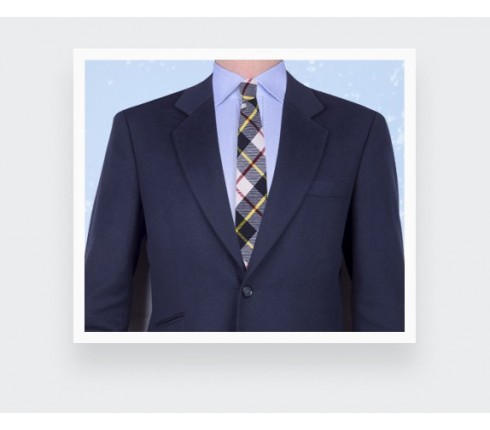 cravate tartan blanc Macrae - cinabre paris