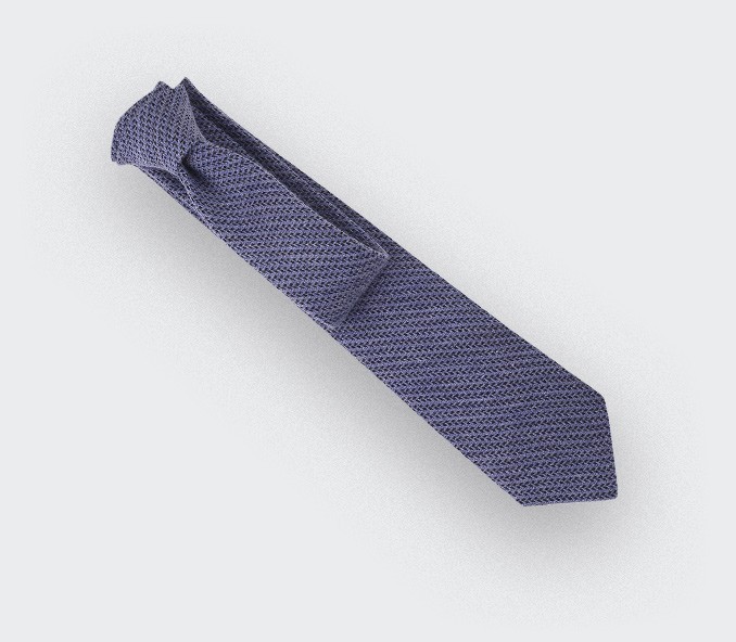 blue bi color herringbone tie - cinabre paris blue bi color herringbone tie - cinabre paris
