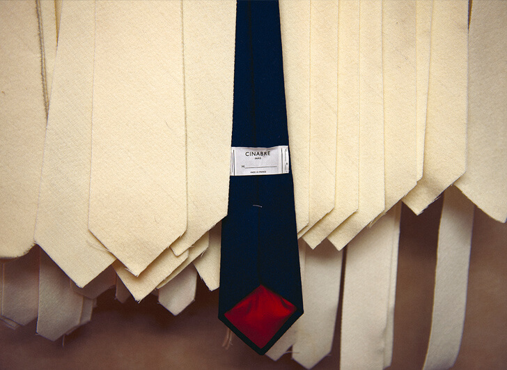 Bespoke ties in the Cinabre atelier