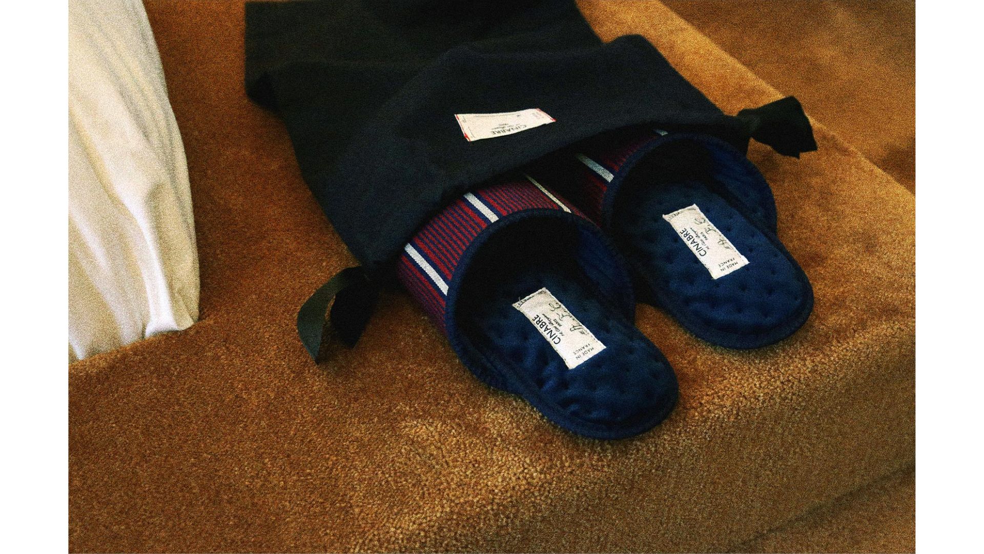 Palace Slippers waiting under the tree