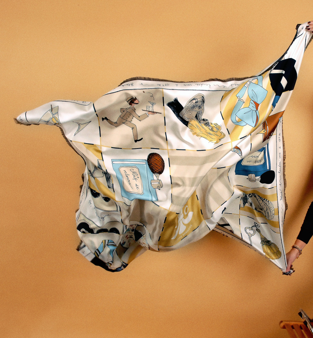 Our new Grand Hotel Cinabre scarves collection